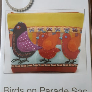 Sue Spargo&#39;s Birds on Parade Sac Pattern