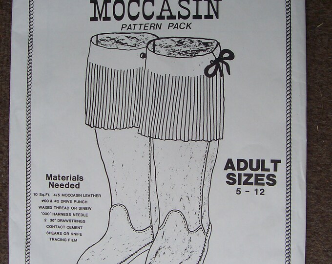 plains boot moccasin pattern