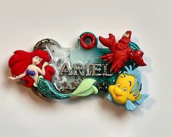 Door Ariel geïnspireerde gepersonaliseerde hondenketting
