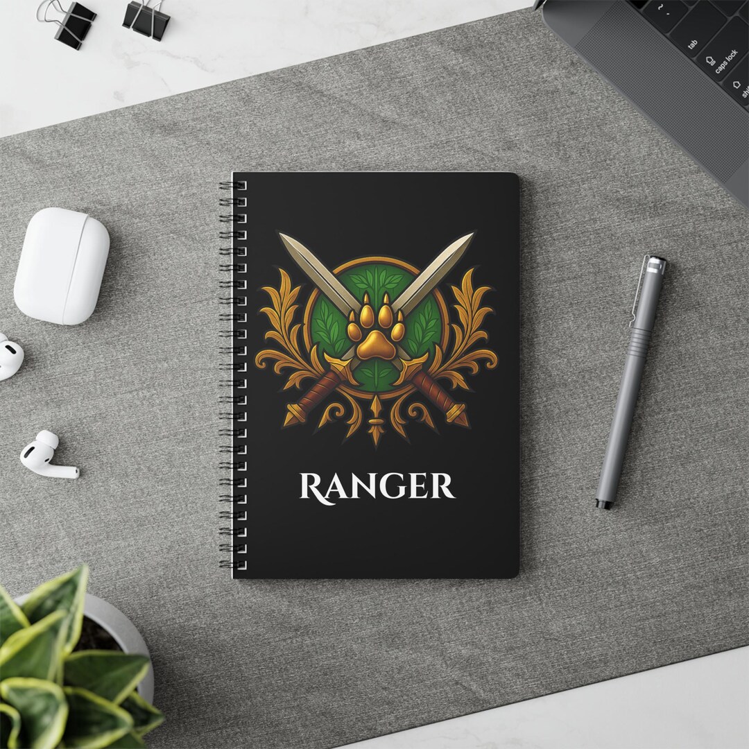 Ranger Class Dnd Inspired Notebook, Dungeons and Dragons Player Journal ...