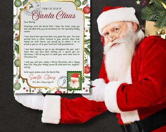 Letter from Santa - Editable digital file