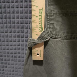 Carhartt Canvas Carpenter Work Pants 38x32 Mens Gray Cargo Cotton Jeans Utility image 9