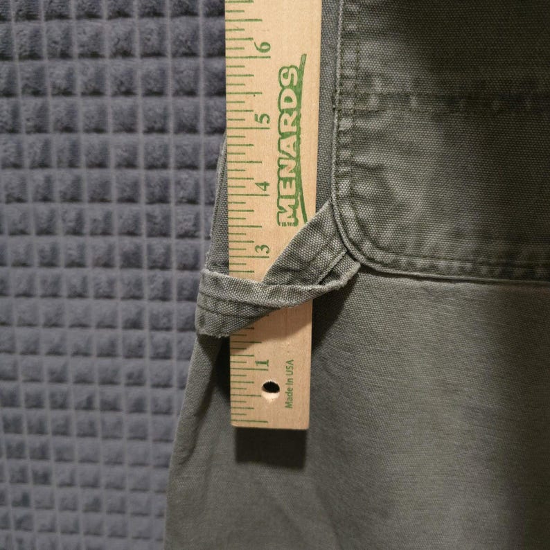 Carhartt Canvas Carpenter Work Pants 38x32 Mens Gray Cargo Cotton Jeans Utility image 9