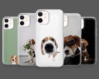 Beagle Phone Case Mini Hound Dog Puppy Cover for iPhone 17Pro, 16, 15, 14, 13, 12,Samsung S25, S24, S23Fe, S22, A17, A26, A56, Pixel 10, 9