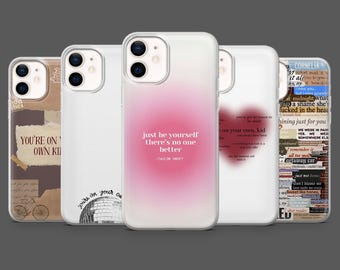 Taylor Phone Case Music Quotes Lyrics Cover for iPhone 17Pro, 16, 15, 14, 13, 12, Samsung S25, S24, S23Fe, S22, A17, A26, A56, Pixel 10,9Pro