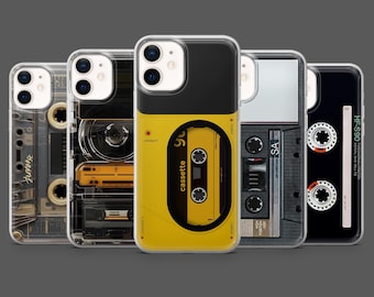Funda para teléfono con casete VHS retro para iPhone 17Pro, 16, 15, 14, 13, 12, Samsung S25, S24, S23Fe, S22, A17, A26, A56, Pixel 10, 9Pro