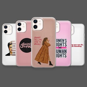 Cover per telefono femminista Patriarcato Donne Potere per iPhone 17Pro, 16, 15, 14, 13, 12, Samsung S25, S24, S23Fe, S22, A17, A26, A56, Pixel 10, 9Pro