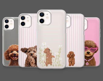 Toy Poodle Phone Case Dog Puppy Doodle Cover for iPhone 17Pro, 16, 15, 14, 13, 12,Samsung S25, S24, S23Fe, S22, A17, A26, A56, Pixel 10, 9