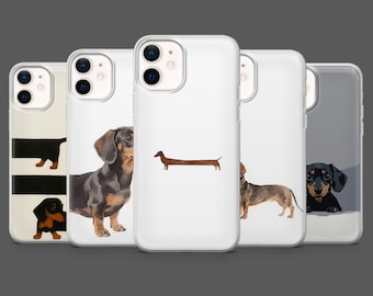 Dachshund Phone Case Sausage Dog Wiener Dog Cover for iPhone 17Pro, 16, 15, 14, 13, 12,Samsung S25, S24, S23Fe,S22, A17,A26,A56, Pixel 10, 9