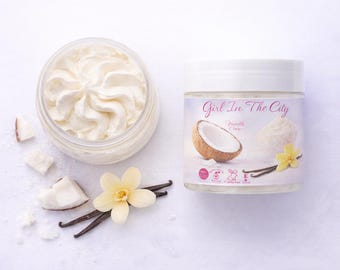 Bodybutter met vanille en kokos - 3 maten | Pure sheaboter-crème - Intensieve, natuurlijke en voedende verzorging