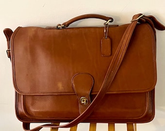 Dark Brown Vintage Coach Metropolitan Briefcase 5180 - Etsy