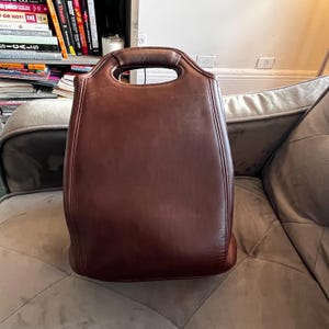 Vintage Coach Leather Backpack 9994 – USA Made Mahogany  display picture 1