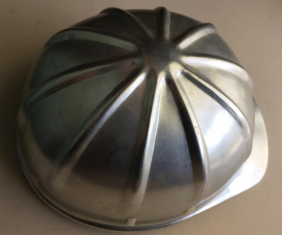 Vintage Goodall Rubber Co, Aluminum Hard Hat, Complete With Liner All Stickers View 3