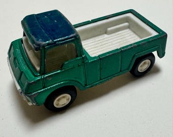 1969 Tootsie Toy Wheelie Green Wagon Pickup Truck Metal Tootsietoy Made USA