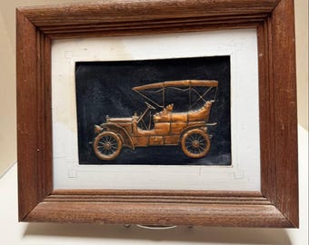 Pièce d'art en relief pour voiture Ford modèle T, cuivre