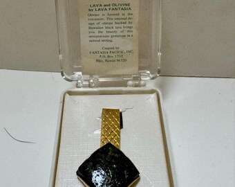 Men's Vintage Lava Fantasia Tie Clip “ A Touch of Hawaii”