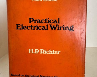 Câblage électrique pratique HP Richter 9e édition 1972 Jaquette à couverture rigide