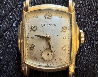 1953 Bulova is 17 Jewel Wind Up Ladies Wrist Watch - For Parts