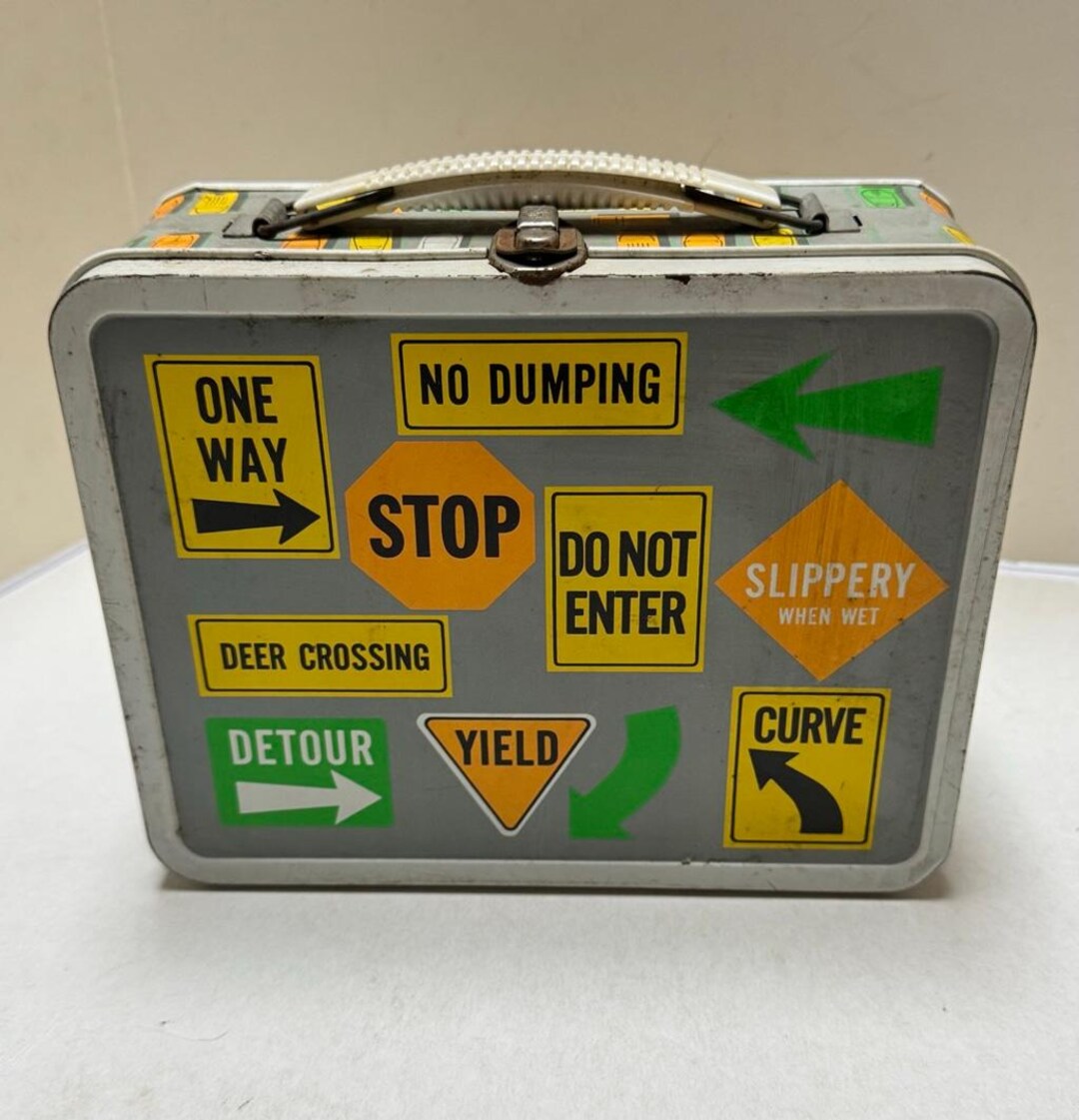 1972 Ohio Art Road / Highway Signs Metal Lunchbox No Thermos - Etsy
