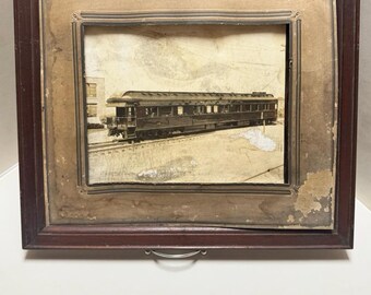 Photographie ancienne C.N.O. & T.P. Wagon n° 10 de la Southern Railway avec observatoire