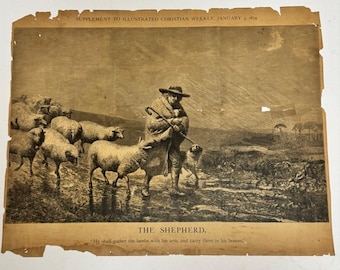 Supplement To Illustrated Christian Weekly, January 3, 1874- The Shepherd