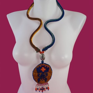 Necklace and earrings set - Clash of the Serpents