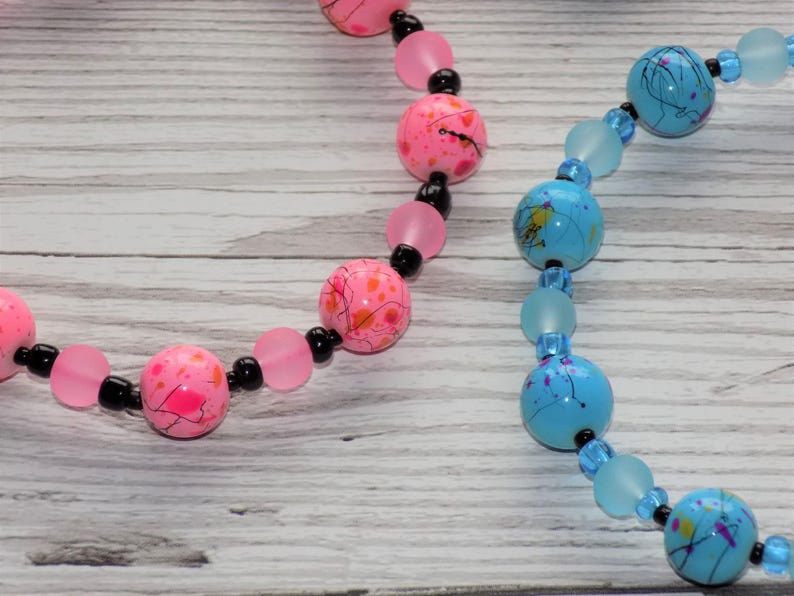 Paint Splash Brightly Beaded Bracelets