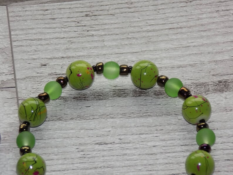 Paint Splash Brightly Beaded Bracelets