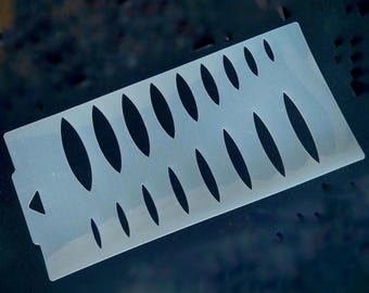 Lapidary Templates, Marquis Gem Shape 2, Cabochon Shapes and Jewelry Making Templates