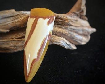 Owyhee Jasper Cabochon, Elongated Triangle Gemstone, Jewelry Making