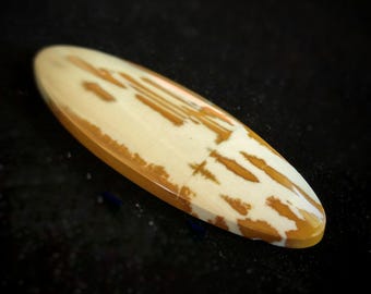 Owyhee Jasper Gemstone Cabochon, Elongated Oval Shape Designer Cabochon, Picture Jasper Stone, Oversized Oval Cabochon