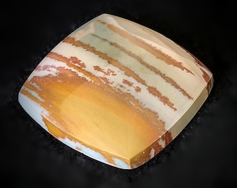 Owyhee Jasper Designer Cabochon, Square Cushion Shape, Semiprecious Gemstone Cabochon for jewelry making