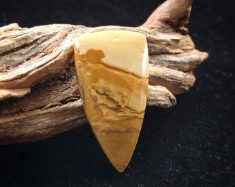 Owyhee Jasper Cabochon, Shield or Point Shape, Landscape Jasper, Picture Jasper Designer Cabochon