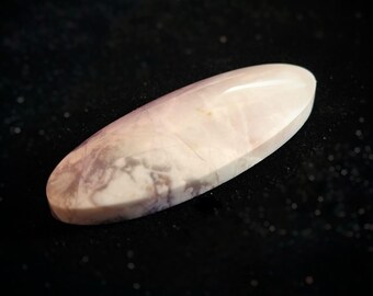 Tiffany Stone Designer Cabochon, Elongated Oval Shape, Light Purple Color Semiprecious Gemstone, Jewelry Making Supplies
