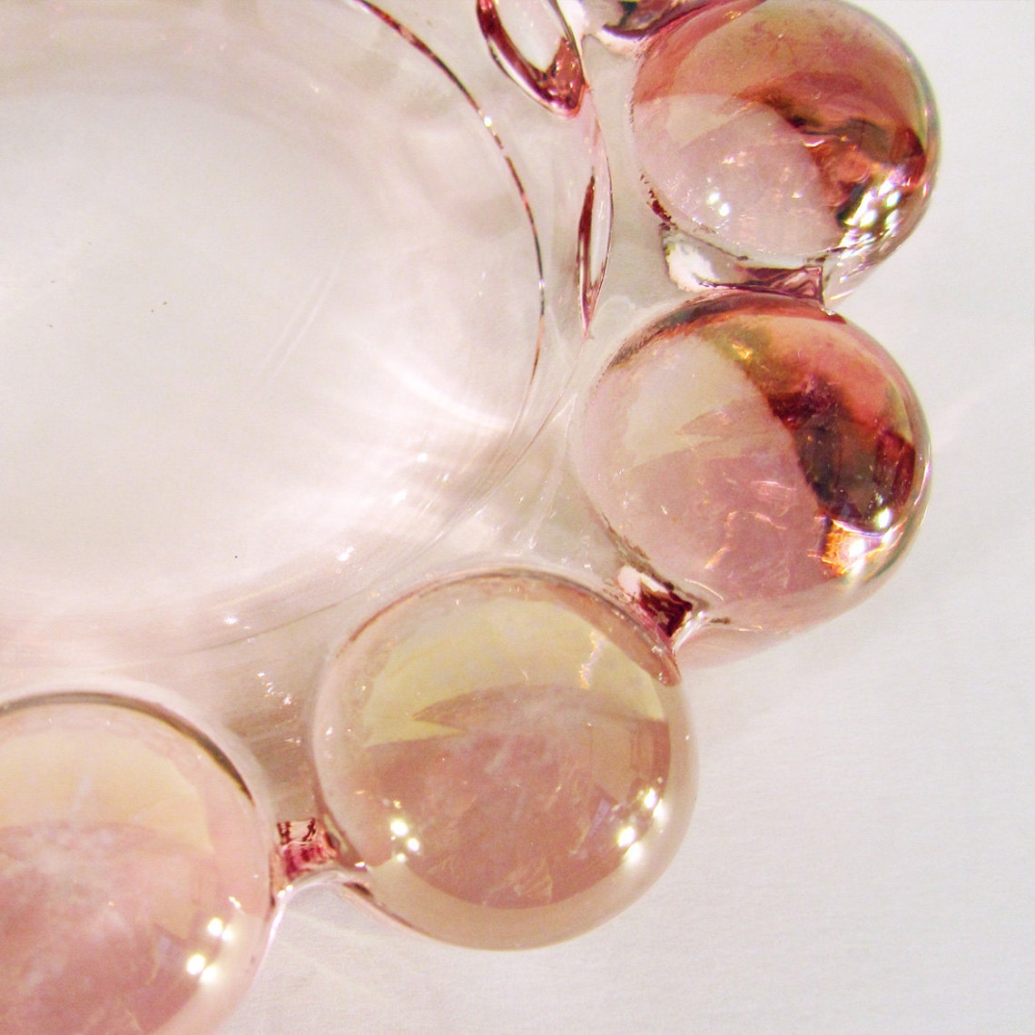 Vintage Pink Glass Ashtray or Collectible Dish Etsy