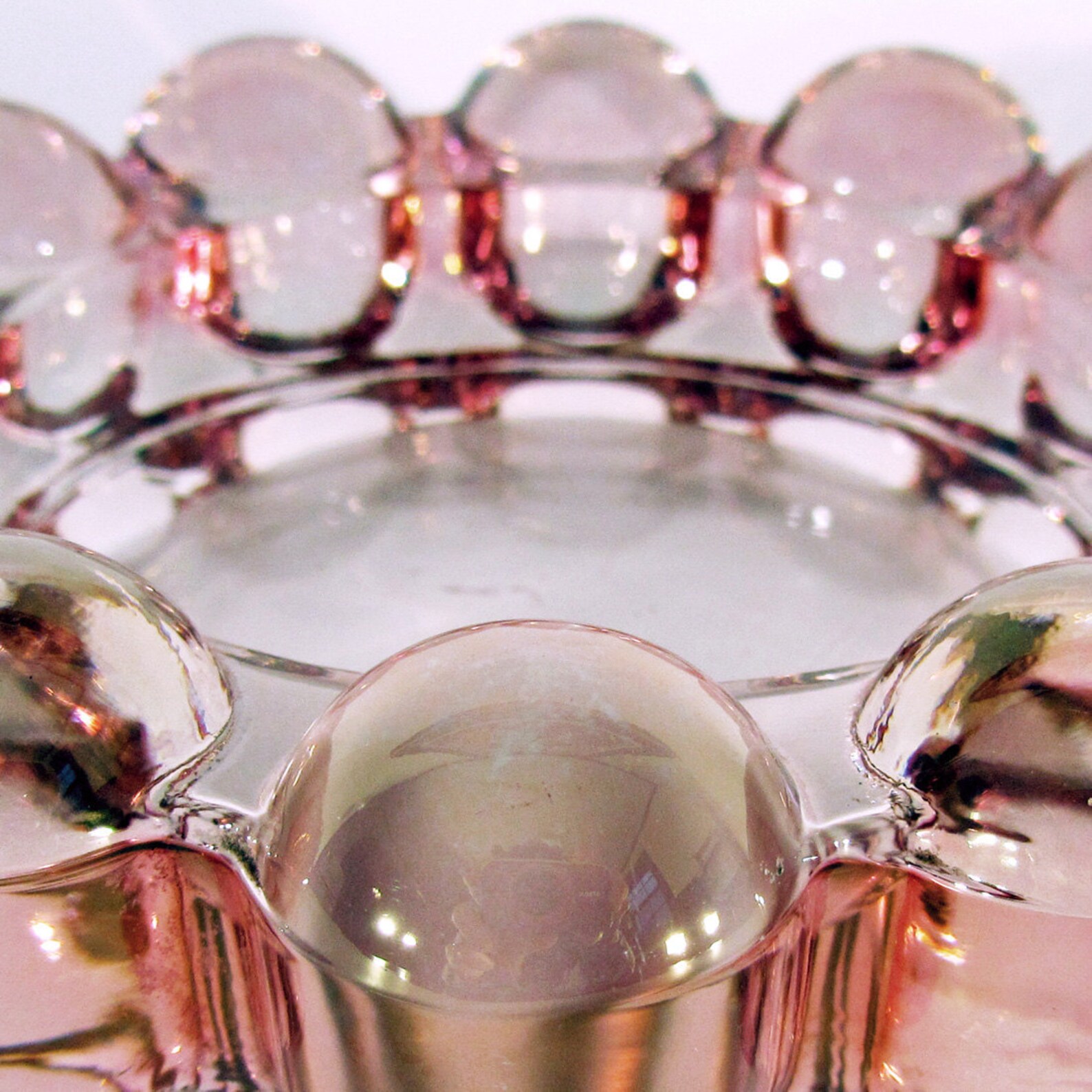 Vintage Pink Glass Ashtray or Collectible Dish Etsy