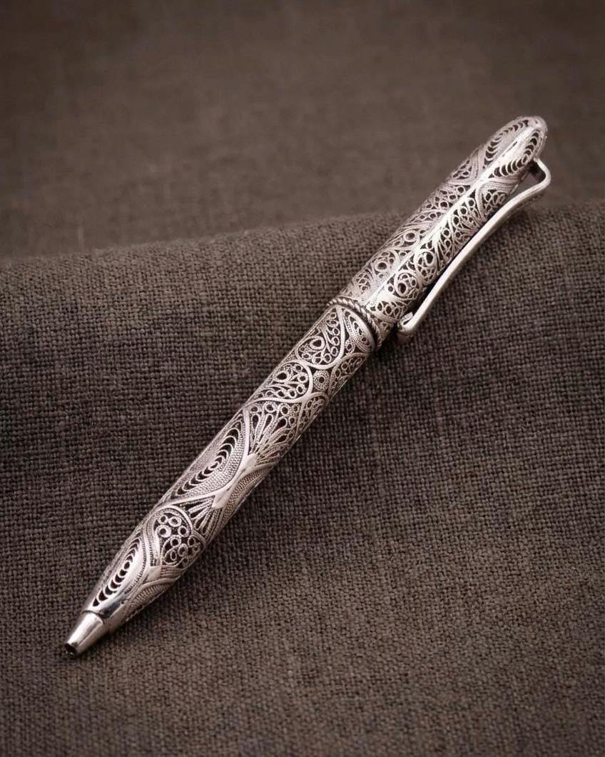 シルバーボールペン - Etsy 日本