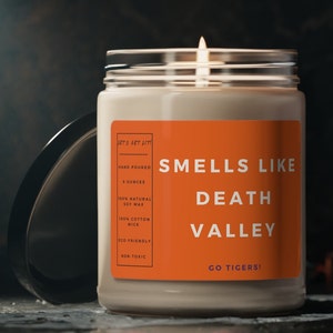 Smells Like Death Valley Candle, Clemson Fan, Go Tigers, Orange, Tiger Paw, ACC, Clemson, College Football