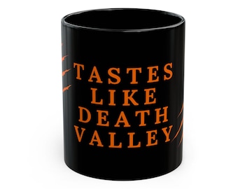 Saveur de bougie Death Valley, éventail Clemson, Go Tigers, orange, patte de tigre, ACC, Clemson, tasse noire College Football (11 oz)