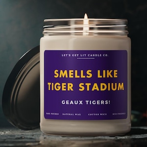 Smells Like Tiger Stadium, Louisiana State University Fan, Mike The Tiger, Football, SEC, Go LSU, Funny Gift, Birthday Gift, Christmas