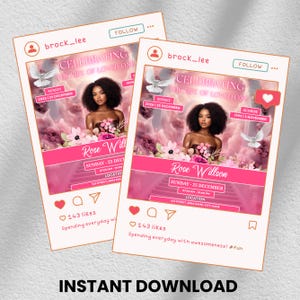 Memorial Balloon Release Flyer, Funeral Flyer, Memorial Flyer, RIP Template, Memorial Template, Funeral Invite,  Canva Editable, Diy Canva
