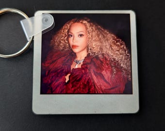 Beyoncé polaroid style keychain / bag charm