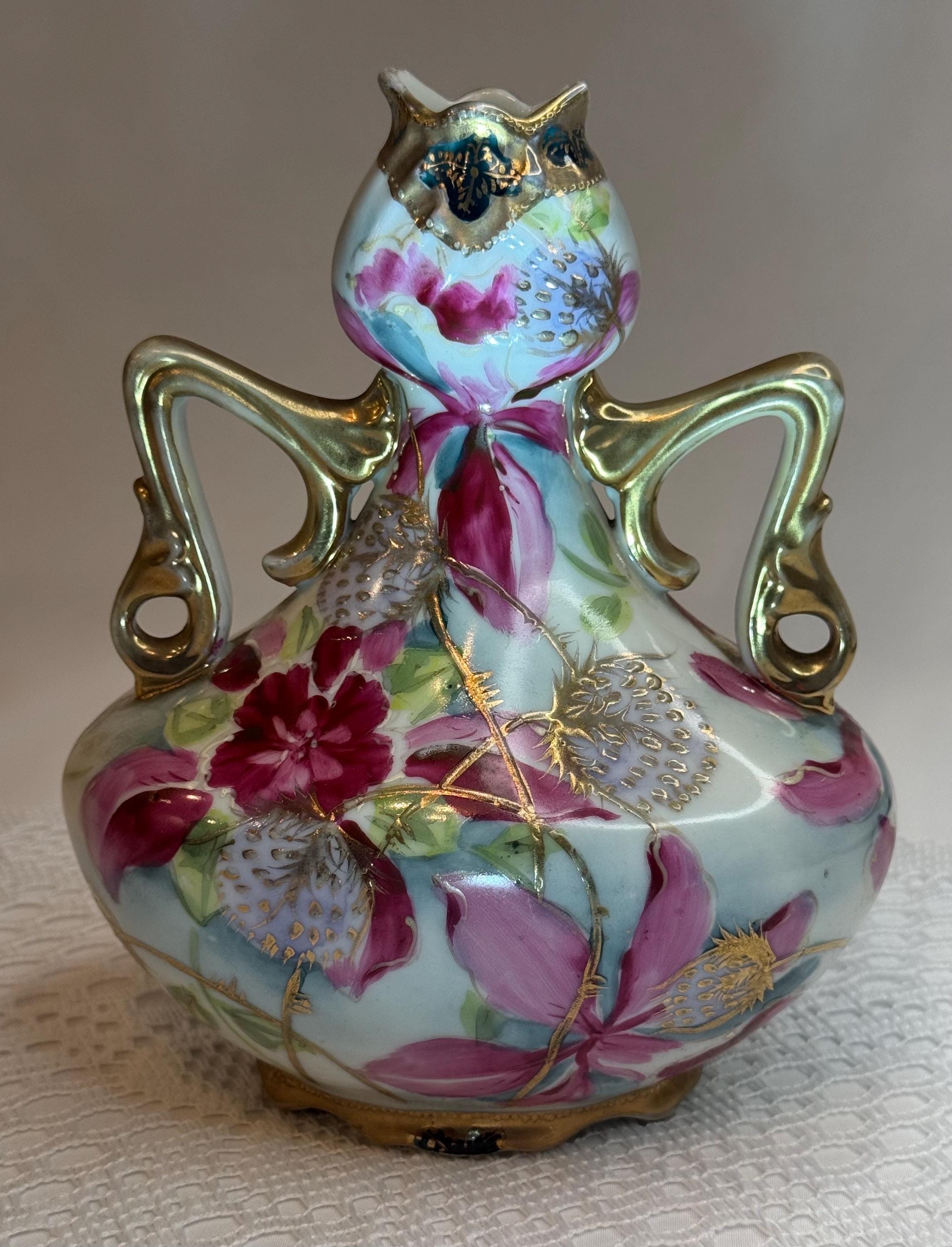 Antique nippon vase - Etsy 日本