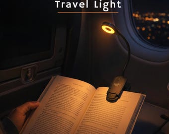 Travel accessory Light Clip On, Portable Light for Airplane & road trip travel essentials for carry on luggage , Travel Essentials,