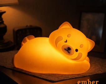 Kids Rechargeable Silicone Animal Lamp, Children / Nursery Sleep Aid Night Light