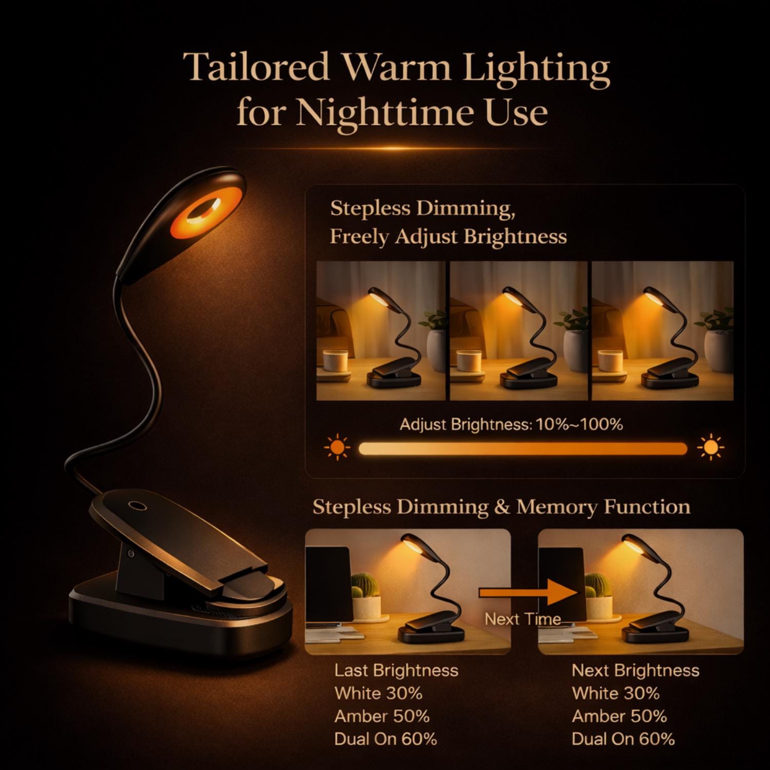 Red Light Reader Rechargeable Red Light Night Time Reading Light - Etsy
