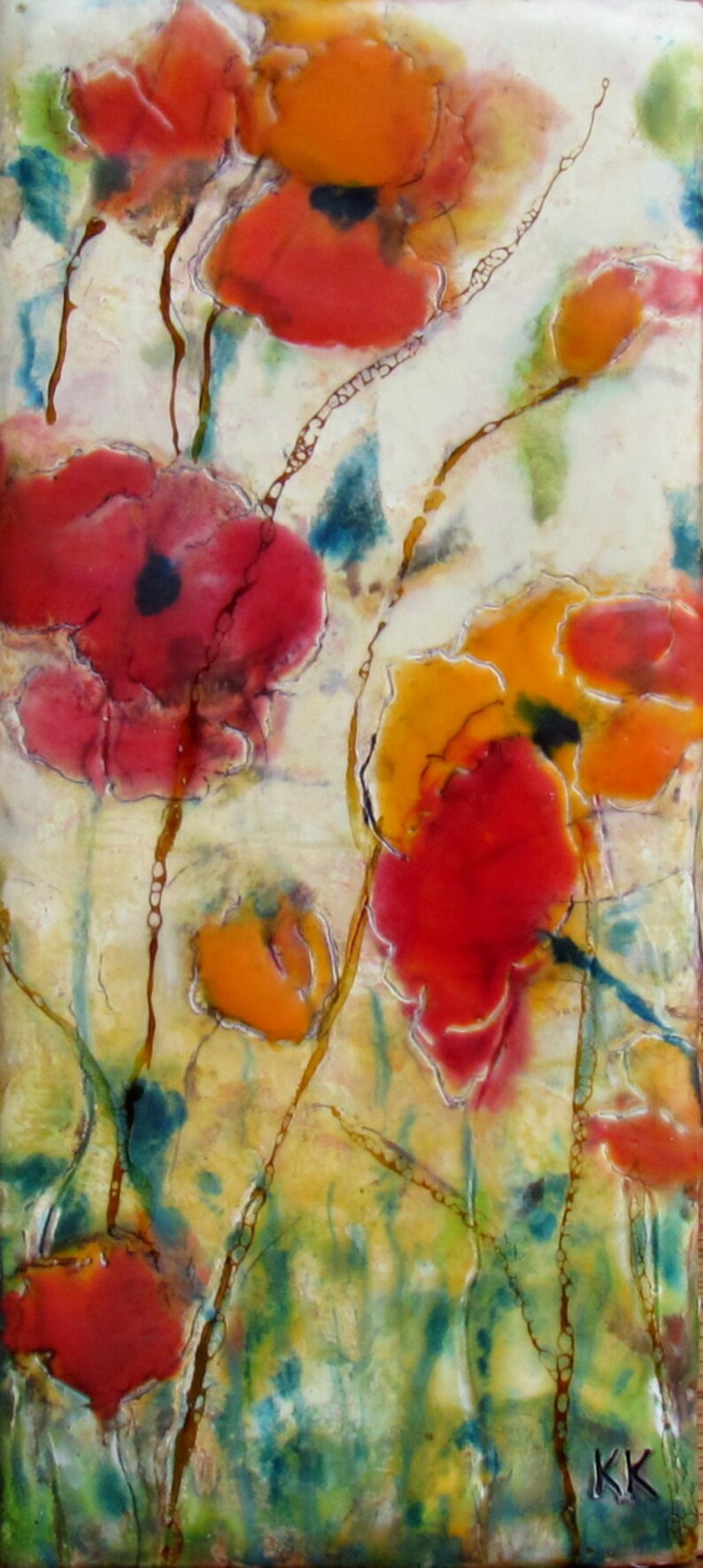 Encaustic Art Original Encaustic Painting PRIORITY SHIPPING Etsy
