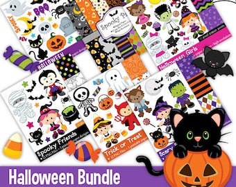 Halloween Bundle - Halloween clipart - Bundle price clip art - Digital download