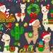 Christmas Llamas, Decorated Llama, clipart, Christmas Alpaca Clip Art
