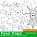 Forest Friends - Digital stamps